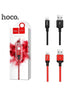 Hoco X14 Fast Charging Lighting Cable 1M Red&Black