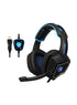 Sades Spirit Wolf R9 USB 7.1 Edition Stereo Gaming Headphone With LED Light Black and Blue